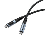 VERBATIM 240W USB-C 至 USB-C 充電傳輸線附 LED 顯示屏 -香港行貨