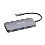 Verbatim USB-C Pro 9合1 USB 3.2 Gen 2 Type-C Lan擴展器 - 32152 [香港行貨]