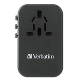 VERBATIM 5 端口 75W PD 3.0 & QC 3.0 GaN 通用旅行轉插 [香港行貨]