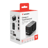 Verbatim Charge 'n' Travel Diamond 85W 通用旅行轉插連伸縮充電線 (CNT-02) - 32127  [香港行貨]